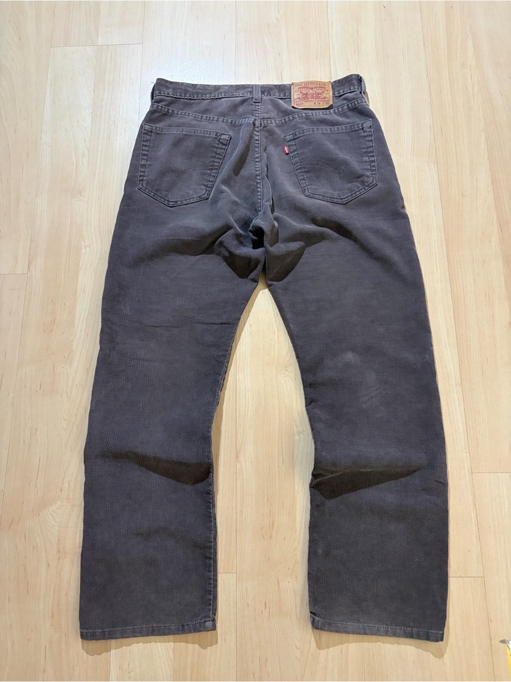 Vintage 2001 Levi’s 505 Brown Corduroy Straight Leg Pants W34 L30